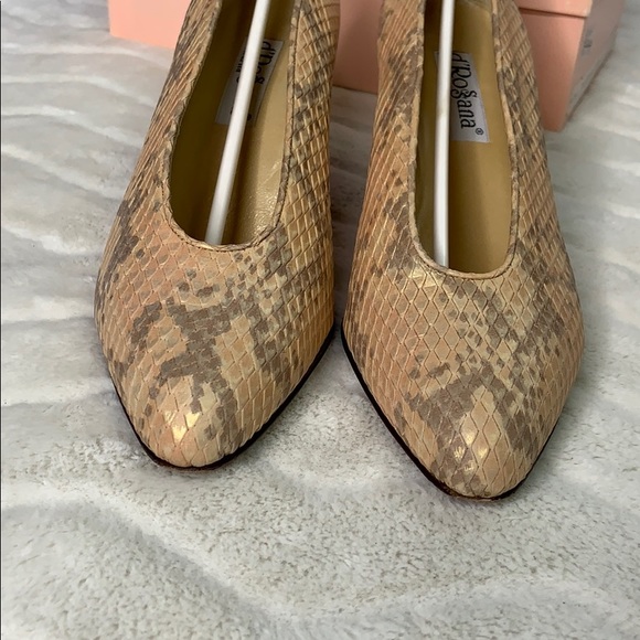 D’ Rossana Snakeskin Print Heels - Picture 3 of 8